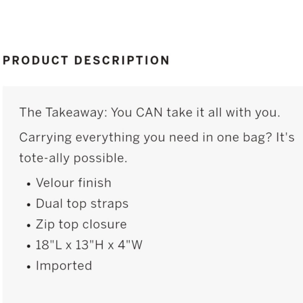 Victoria’s Secret PINK ribbed velour tote - Picture 4 of 6